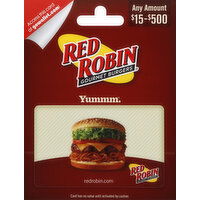 Red Robin Gift Card, $15-$500 - 1 Each 