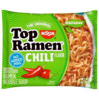 Nissin Ramen Noodle Soup, Vegetarian, Chili Flavor - 3 Ounce 