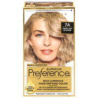 L'Oreal Permanent Haircolor, Dark Ash Blonde, 7A