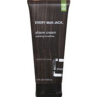 Every Man Jack Shave Cream, Hydrating Brushless, Sensitive Skin