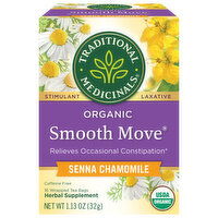 Traditional Medicinals Herbal Supplement, Organic, Senna Chamomile, Tea Bags - 16 Each 