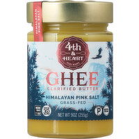 4th & Heart Ghee, Clarified Butter, Himalayan Pink Salt - 9 Ounce 