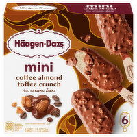 Haagen-Dazs Häagen-Dazs Mini Coffee Almond Toffee Crunch Ice Cream Snack Bars, 6 Count - 6 Each 