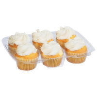 Super 1 Yellow Cupcakes With White Icing