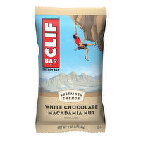 CLIF CLIF BAR - White Chocolate Macadamia Nut Flavor - Made with Organic Oats - 9g Protein - Non-GMO - Plant Based - Energy Bar - 2.4 oz. - 2.4 Ounce 