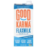 Good Karma Flaxmilk, Vanilla, +Protein - 32 Fluid ounce 