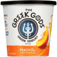 The Greek Gods Peach with Honey Greek Style Yogurt - 24 Ounce 