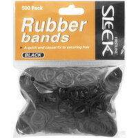 Firstline Rubber Bands, Black, 500 Pack - 500 Each 