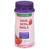 Nature's Bounty Advanced Strawberry Flavored Hair, Skin & Nails - 80 Each