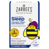 Zarbee's Sleep, Children's, Chewable Tablets, Natural Grape Flavor