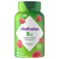 Vitafusion Vitamin B12, 1000 mcg, Gummies, Raspberry Flavor