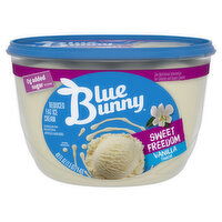 Blue Bunny Ice Cream, Reduced Fat, Vanilla, Sweet Freedom - 48 Fluid ounce 