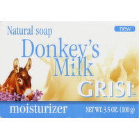 Grisi Natural Soap, Moisturizer, Donkey's Milk - 3.5 Ounce 