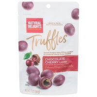 Natural Delights Truffles, Chocolate Cherry Flavored - 5 Ounce 