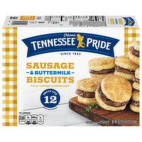 Odom's Tennessee Pride Sausage & Buttermilk Biscuits Snack Size Frozen Breakfast Sandwiches