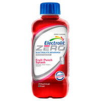 Electrolit Electrolyte Beverage, Zero Sugar, Fruit Punch Splash - 21 Fluid ounce 