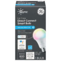 GE Smart Bulb, LED, Direct Connect, Full Color