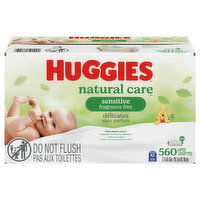 Huggies Wipes, Fragrance Free, Sensitive, Disney Baby - 560 Each 