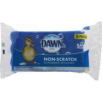 Dawn Scrubber Sponges, Non-Scratch, 9 Pack - 9 Each 