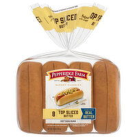 Pepperidge Farm Hot Dog Buns, Butter, Top Sliced - 8 Each