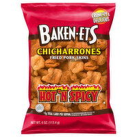 Baken-Ets Chicharrones, Hot 'N Spicy Flavored - 4 Ounce 