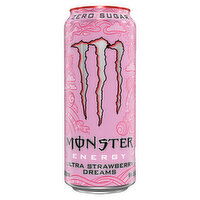 Monster Energy Drink, Zero Sugar, Ultra Strawberry Dreams