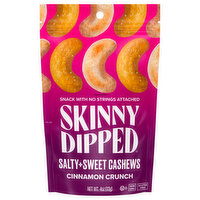 SkinnyDipped Cashews, Salty+Sweet, Cinnamon Crunch - 4 Ounce 