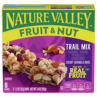 Nature Valley Granola Bar, Fruit & Nut, Trail Mix, Chewy - 6 Each 