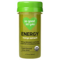 So Good So You Cold-Pressed Mango Spinach Juice Shot - 1.7 Fluid Ounce
