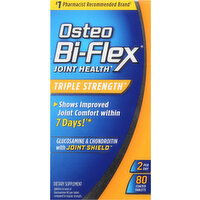 Osteo Bi-Flex Glucosamine & Chondroitin with Joint Shield, Triple Strength, Coated Tablets - 80 Each 