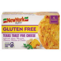 New York Bakery Texas Toast, Gluten Free, Five Cheese - 6 Each 