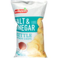 Brookshire's Potato Chips, Kettle, Salt & Vinegar Flavored - 8.5 Ounce 