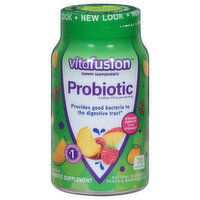 Vitafusion Probiotic, Natural Raspberry, Peach & Mango Flavor, Gummies - 70 Each 