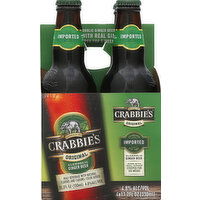 Crabbies Ginger Beer, Alcoholic, Original - 4 Each