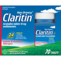 Claritin Antihistamine, Original Prescription Strength, 10 mg, Tablets - 70 Each 