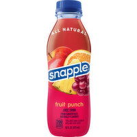 Snapple Juice Drink, Fruit Punch - 16 Fluid ounce 