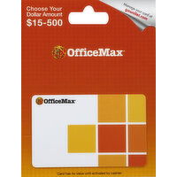 Office Max Gift Card, $15-500 - 1 Each 