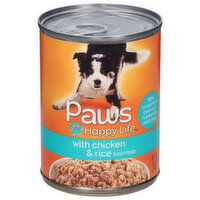 Paws Happy Life Dog Food, with Chicken & Rice - 13.2 Ounce 