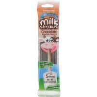 Sylvan Meadows Milk Straws, Chocolate - 5 Each 