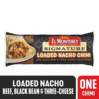 El Monterey Chimichangas, Loaded Nacho, Beef, Black Bean & Three Cheese - 4.8 Ounce 