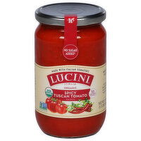 Lucini Italia Sauce, Organic, Spicy Tuscan Tomato - 24 Ounce 