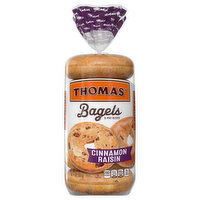 Thomas' Bagels, Cinnamon Raisin, Pre-Sliced