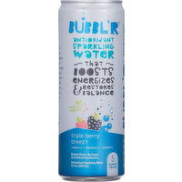 Bubbl'r Sparkling Water, Antioxidant, Triple Berry Breez'r