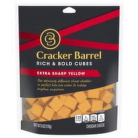 Cracker Barrel Cheese, Extra Sharp Yellow, Cheddar - 6 Ounce 