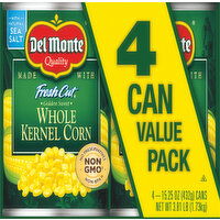 Del Monte Whole Kernel Corn, Golden Sweet, Value Pack - 4 Each 