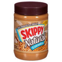 Skippy Peanut Butter Spread, Natural, Creamy - 26.5 Ounce 