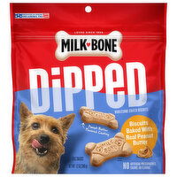 Milk-Bone Dog Snacks, Peanut Butter Flavor Coating, Dipped