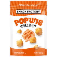 Snack Factory Baked Pretzel Snacks, Golden Mustard BBQ, Pop'ums - 9 Ounce 