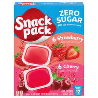 Snack Pack Sugar-Free Strawberry & Cherry Flavored Low Calorie Juicy Gels - 39 Ounce