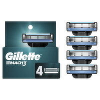 Gillette Mach3 Razor Refills for Men - 4 Each 